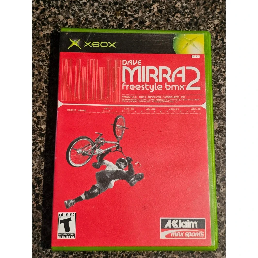 Dave Mirra Freestyle BMX 2 Microsoft Xbox Original 2001 CIB Complete With Manual